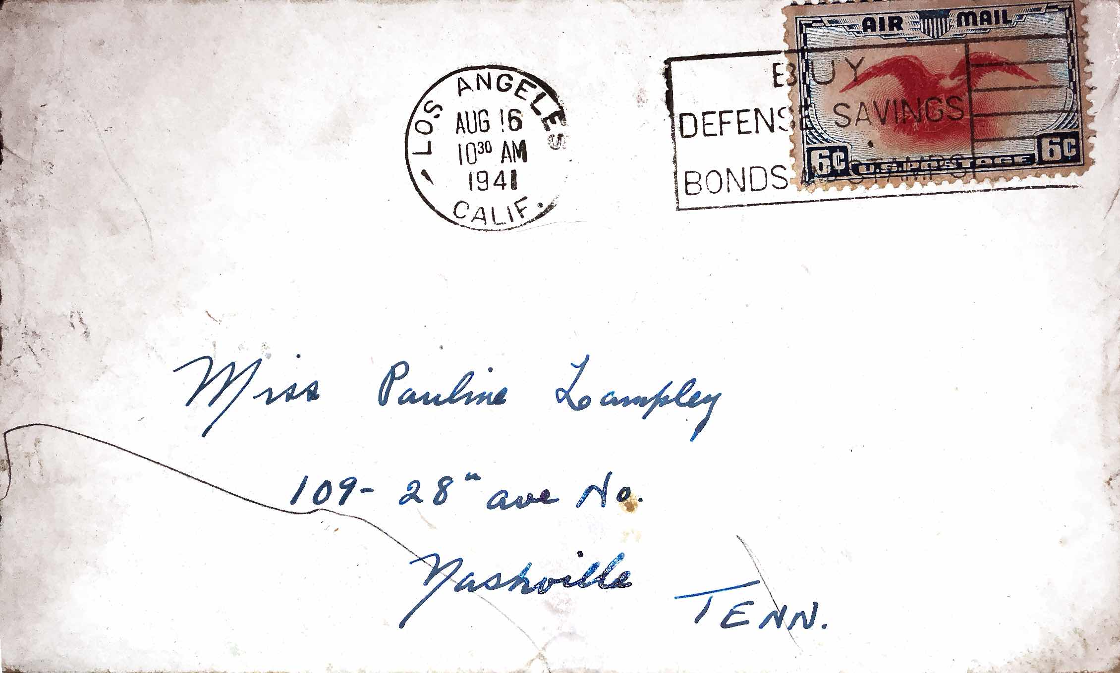 August 15, 1941 Dear Pauline