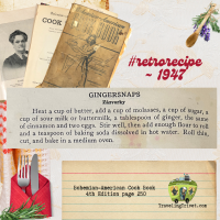 Bohemian-American Cook Book 1947 - Gingersnaps