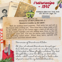 Bohemian-American Cook Book 1947 - Potato Dumplings No. 2 PG 172