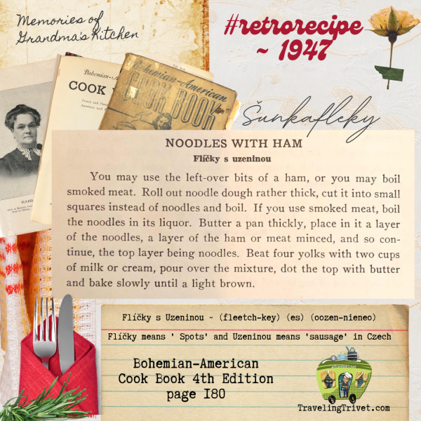 Bohemian-American Cook Book 1947 - Šunkafleky-1
